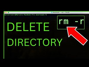 How to DELETE A Directory in The Terminal