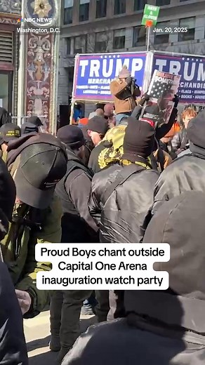 97K views · 1.4K reactions | A group of Proud Boys chanted “Free our boys” minutes after President Trump was sworn into office. Members of the Proud Boys were convicted on seditious conspiracy charges for their roles in the Jan. 6 Capitol riot. | NBC News | Facebook