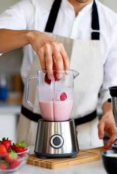 Making Milkshake With Fresh Fruits #food #satisfying #cooking #foodie
