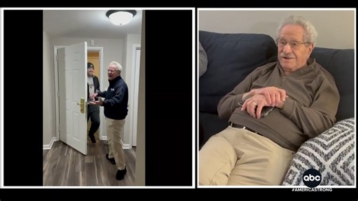 After featuring Papa’s surprise dinner with his grandchildren on #AmericaStrong, he’s surprised once again when he watches his story live on #WorldNewsTonight. David Muir shares the heartwarming update. https://abcnews.go.com/ | ABC World News Tonight with David Muir