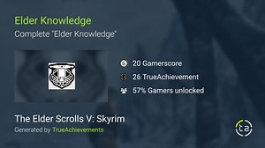 Elder Knowledge achievement in The Elder Scrolls V: Skyrim