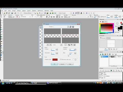 How to make watermark in paint shop pro.avi