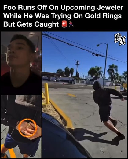 FOONETWORK on Instagram: "Foo Runs Off On Upcoming Jeweler @amiocap.gold While He Was Trying On Gold Rings But Gets Caught 🚨🏃🏽‍♂️ *posted for news purposes only"
