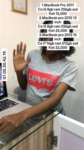 Tabtech Computers | 1.MacBook Pro 2011 Co i5 8gb ram 256gb ssd Ksh 15,000 2.MacBook pro 2015 13 inch Co i5 8gb ram 256gb ssd Ksh 25,000 3.MacBook pro 2015... | Instagram