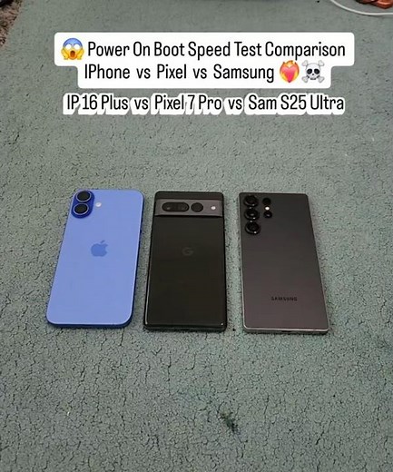 😱 iPhone 16 Plus vs Pixel 7 Pro vs S25 Ultra⚡Ultimate Power On Boot Speed Test – SHOCKING Winner! 🔥