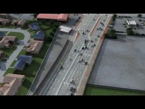 Continuous Flow Intersection Animation