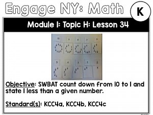 Engage NY: Kindergarten: Module 1: Lesson 34