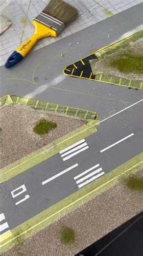 Tutorial for grass and sand on you model airport part 2 #modelairport #aviation #modelaviation #fyp