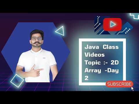 Java Class Video Topic 2d Array Day-2 #java #javaprogramming #javatutorial