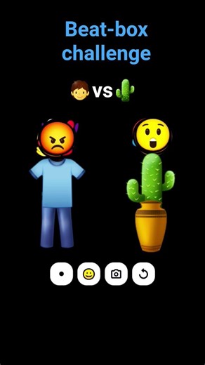 beat-box challenge Man vs catctus 🌵