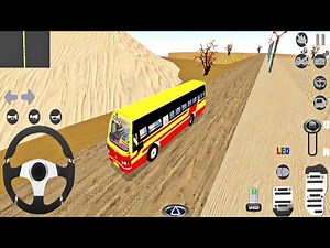 🚌 Bus Simulator Real | Extreme Desert Offroad Bus Driving Gameplay