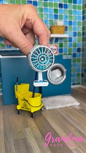 How cute is this 1:6 scale laundry room? 🌟 Check out the tiny iron in action! 🧺✨ What’s your favorite mini detail? Let’s chat! 👇 #MiniatureMagic #LaundryRoomGoals #miniatureworld #minithings #grandmagetsreal | Grandma Gets Real