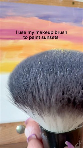 Have you ever used something completely unexpected for a hobby or creative project? #painting #art