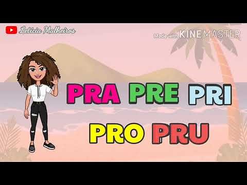 PRA PRE PRI PRO PRU | Sílabas complexas PR | alfabetização