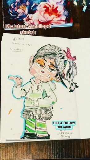 My latest Vanellope sketch, from Wreck it Ralph