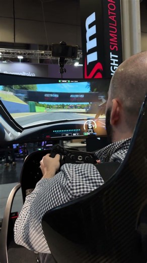 GamerMuscle testing Assetto Corsa Evo on the ImSim Garra Carbono motion simulator