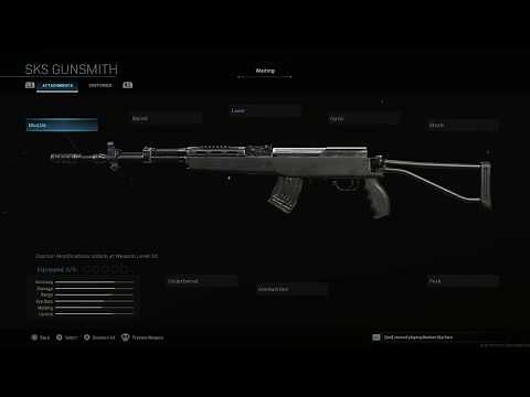 Modern Warfare® 2019 ALL SKS Customization and Attachments | Gunsmith MAX level