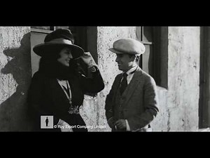 Charlie Chaplin and Maxine Elliott - Rare Archival Footage