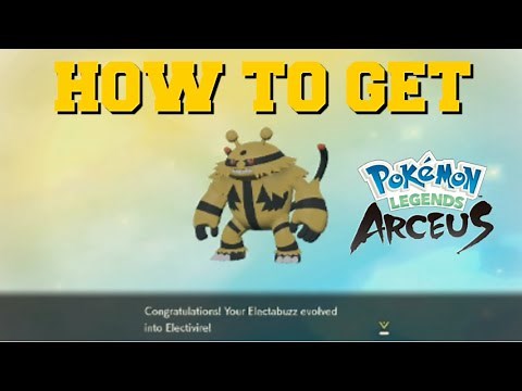 HOW TO EVOLVE ELECTABUZZ INTO ELECTIVIRE IN POKEMON LEGENDS ARCEUS (HOW TO GET ELECTIVIRE)