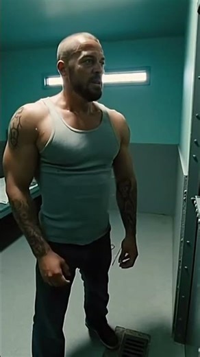 Inmate Shoulder-Slams Steel Door — Intense Prison Cell CCTV Footage