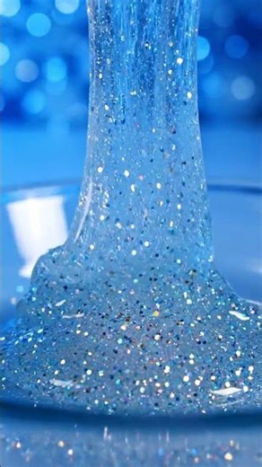 Snowflake → Glitter Slime ❄️✨ | Satisfying ASMR