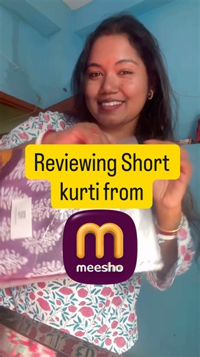 Affordable short kurti from Meesho | Meesho Kurti Review #meesho #meeshokurtihaul #meeshofinds