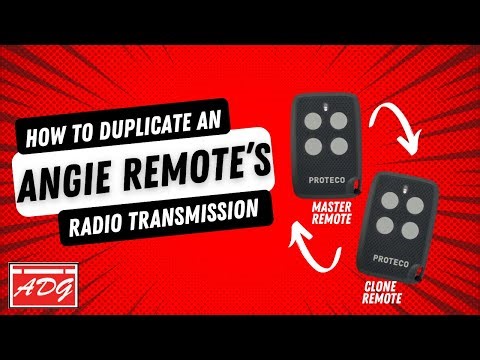 Proteco Angie Remote - How to Copy a Master Remotes Signal to a clone remote