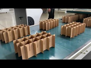 Fully automatic cardboard partition assemble machine