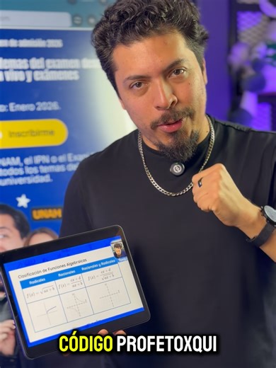 ¡Prepárate para el examen de la UNAM con el 50 % OFF! 🎓. Las clases inician el 26 de enero. Acceso total y simulacros ilimitados. 🚀 #unam #examenunam 🔥 Al inscribirte obtienes acceso desde hoy y hasta el día en que presentes tu examen en 2026. ¿Qué incluye este curso? 🎥 250 horas de clases en vivo por grupo 📚 Cientos de horas grabadas disponibles 24/7 📝 Simulacros ilimitados 🧠 Clases de repaso y nivelación semanales 👩‍🏫 Profesores especialistas 🔓 Acceso total 👉 Las clases del nuevo gr