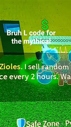 bruh L code for the mythical fruit