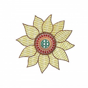 Sunflower Embroidery Design - Etsy