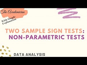 [DAXX] Two sample sign tests: Non-parametric tests