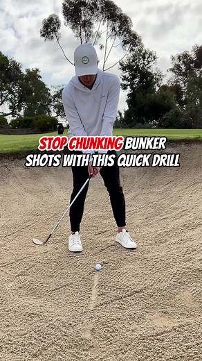 The reason you want to draw the second line is Because it helps you visualize accelerating through the shot One of the main reasons you’re chunking your bunker shots is because you’re hitting too far behind the ball and decelerating at impact This drill shows you where you need to hit, and forces you to follow through and create a big splash If you’re looking for new golf shoes, the comfy ones I’m wearing are from @olukai 🤙🏻 . . . #golftips #golfer #golfing #golfshot #alohagolf #anywherealoha 