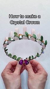 How to make a crystal crown 💜 Available at my bio link! . . . . #crystalcrown #crown #tiara #queen #wirewrappedcrystals #wirewrapped #wirewrappedjewelry #wirewrapping #bohostyle #bohemianstyle #rosequartz #mushrooms #flowers #naturelovers | Thebohobeachbum