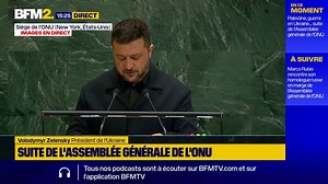 À l'ONU, Volodymyr Zelensky demande d'"arrêter Poutine maintenant"
