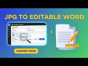 Convert JPG to Editable Word in 3 Minutes (Step-by-Step)