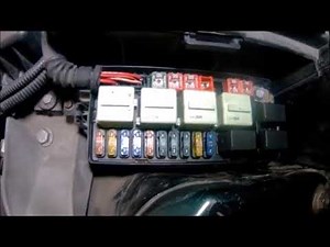 Fuses and relays of the Mini Cooper