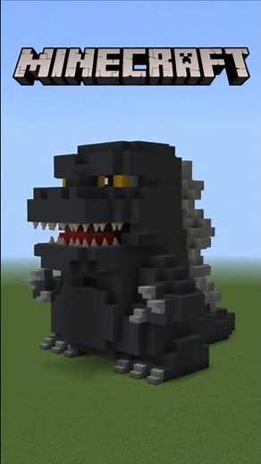 Godzilla in Minecraft #minecraft #godzilla #kingofthemonsters #godzillaminusone
