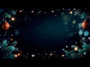 Christmas Template Video | 4K Minimal Festive Background