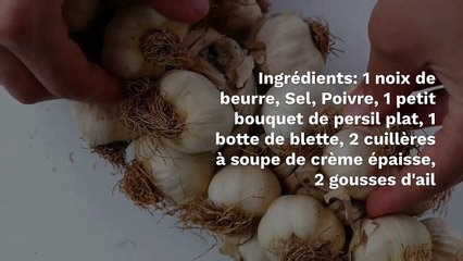 Blettes sautées à l'ail et à la crème