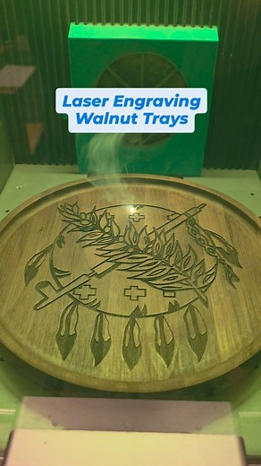 Now that we have got the boards oiled up it's time to laser engrave designs on them #tulsagifts #oklahomagifts #oklahoma | The Curious Bison