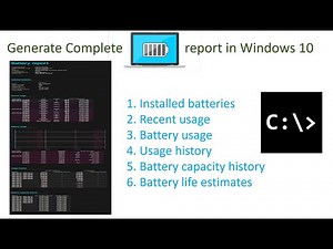 how to Generate Laptop Battery report in command prompt || Battery || Laptop || Windows