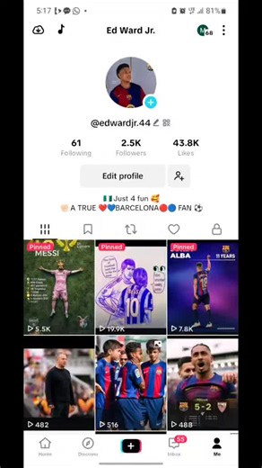 Ed Ward Jr. (@edwardjr.44)’s videos with son original - footballArt87