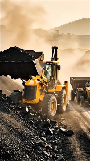 Jcb coal Loading ASMR | #shorts #jcbtractor #asmr #ai