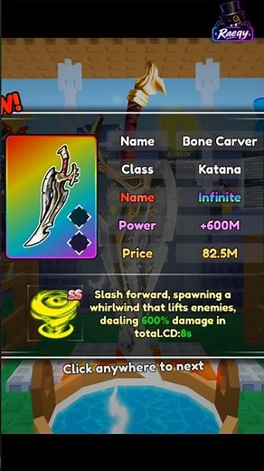 Way to get Infinite Bone Carver in +1 Loot to Forge Roblox #roblox #robloxguide #loottoforge