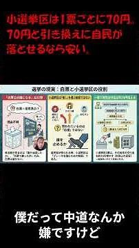 In single-seat constituencies, each vote costs 70 yen. If the LDP can lose in exchange for 70 yen...