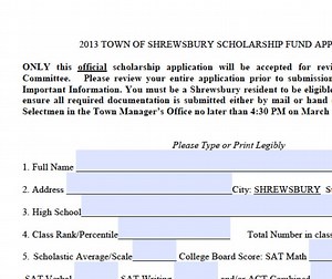 Scholarship Applications Available