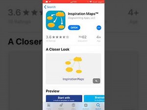 تطبيق Inspiration maps لإنشاء الخرائط الذهنية