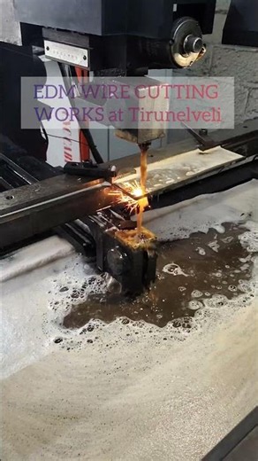 EDM WIRE CUTTING WORKS #welding #edmwirecutting # #metalplate #machine #cncsoftware #engineeringwork