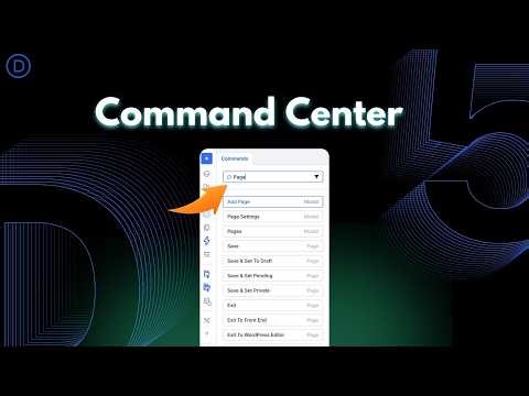 How The Command Center Changes The Divi 5 Workflow